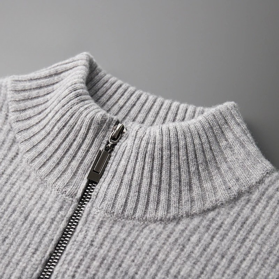 Langford Merino Sweater™ The Piccadilly Zip-Through
