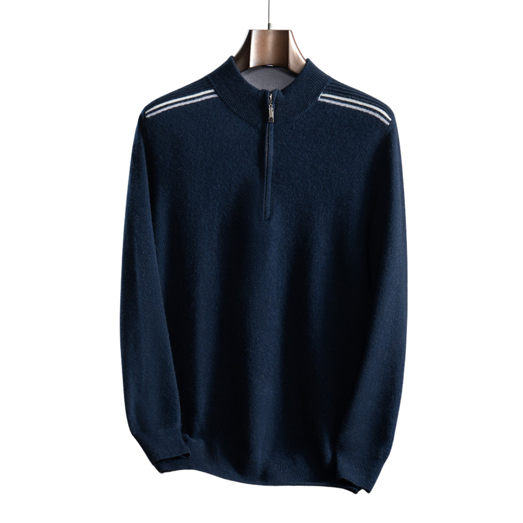 Langford Cashmere Sweater™ The Fitzrovia Quarter-Zip