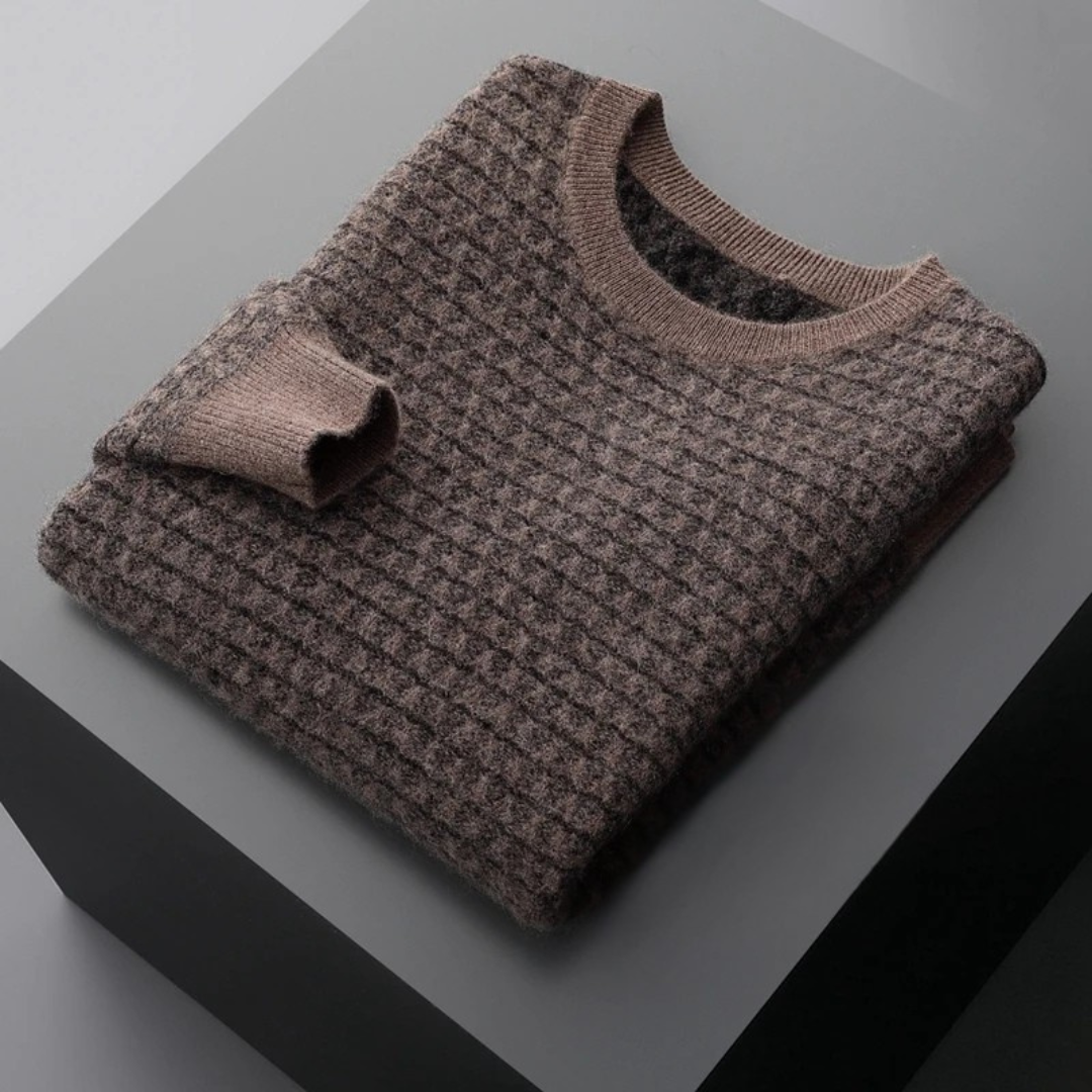 Langford Cashmere Sweater™ The Paddington Micro-Pattern