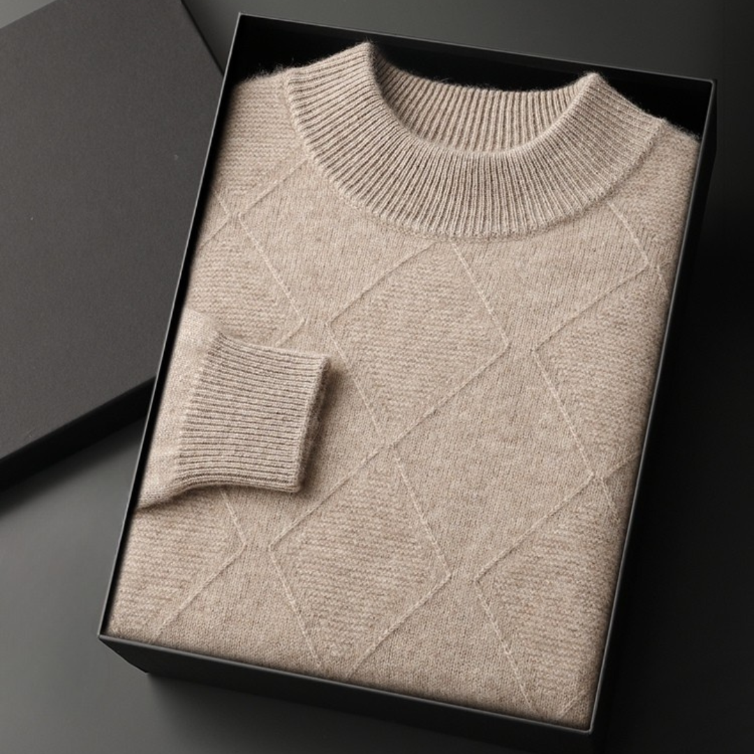 Langford Cashmere Sweater™ The Westminster Diamond Texture
