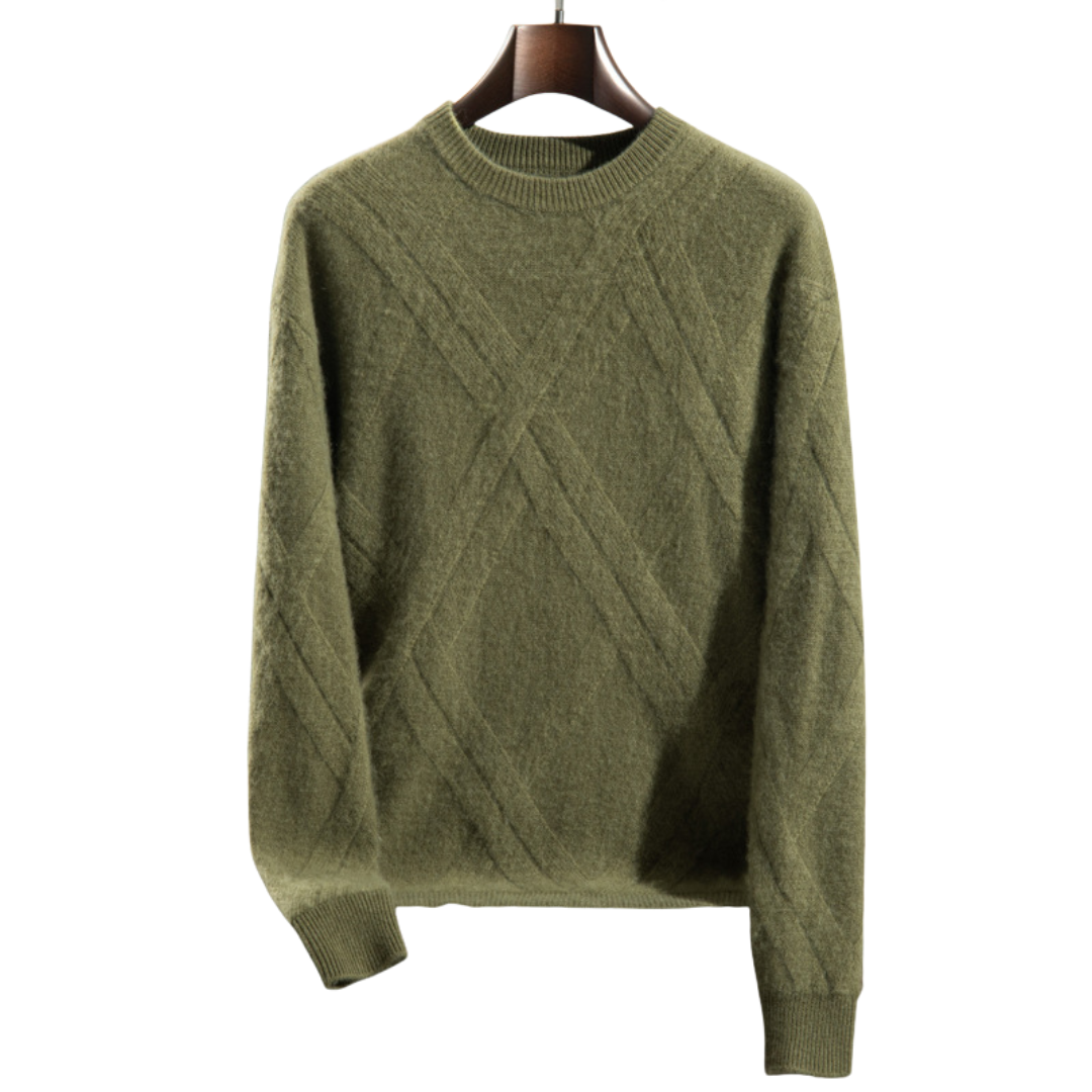 Langford Cashmere Sweater™ The Chelsea Diamond Knit