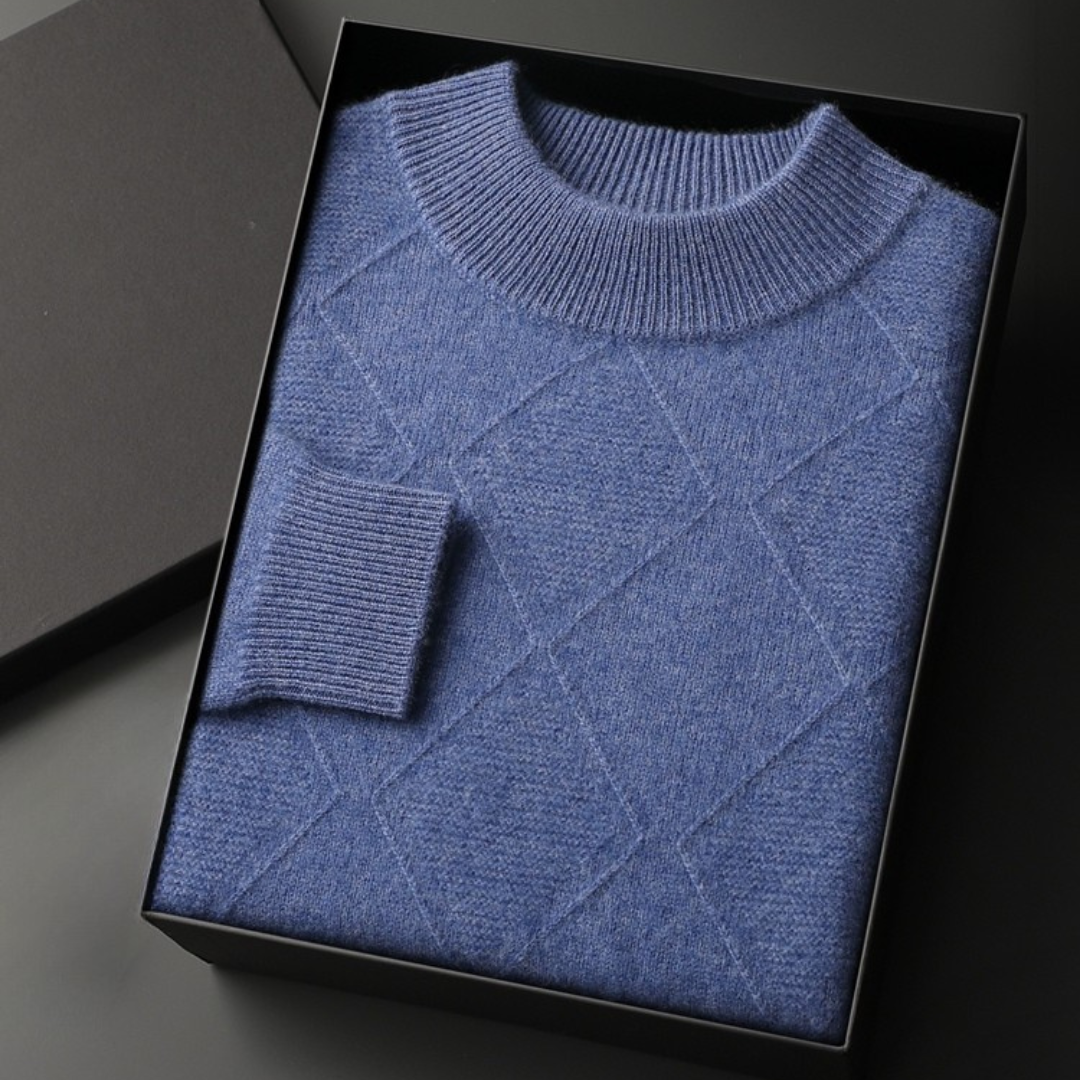 Langford Cashmere Sweater™ The Westminster Diamond Texture