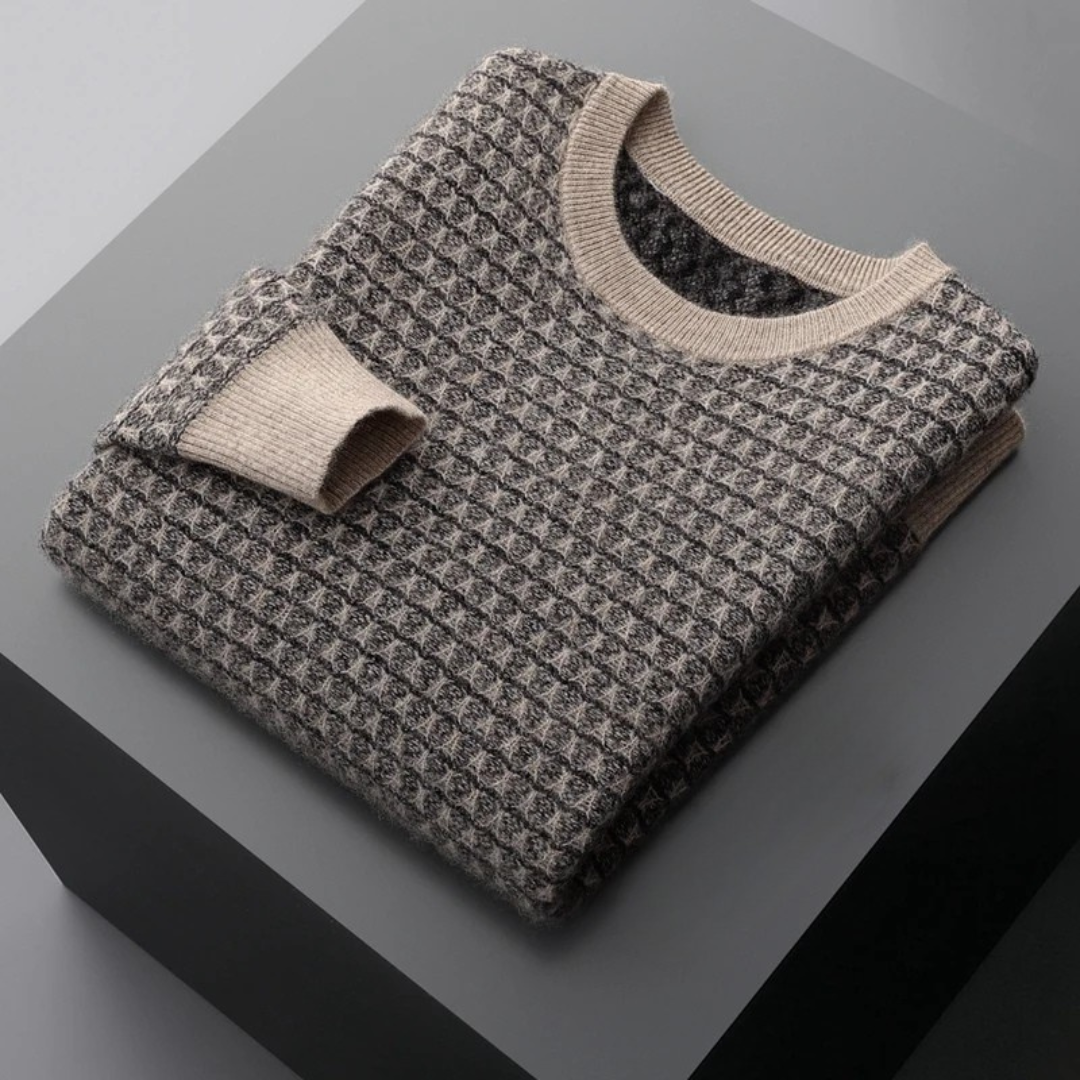 Langford Cashmere Sweater™ The Paddington Micro-Pattern