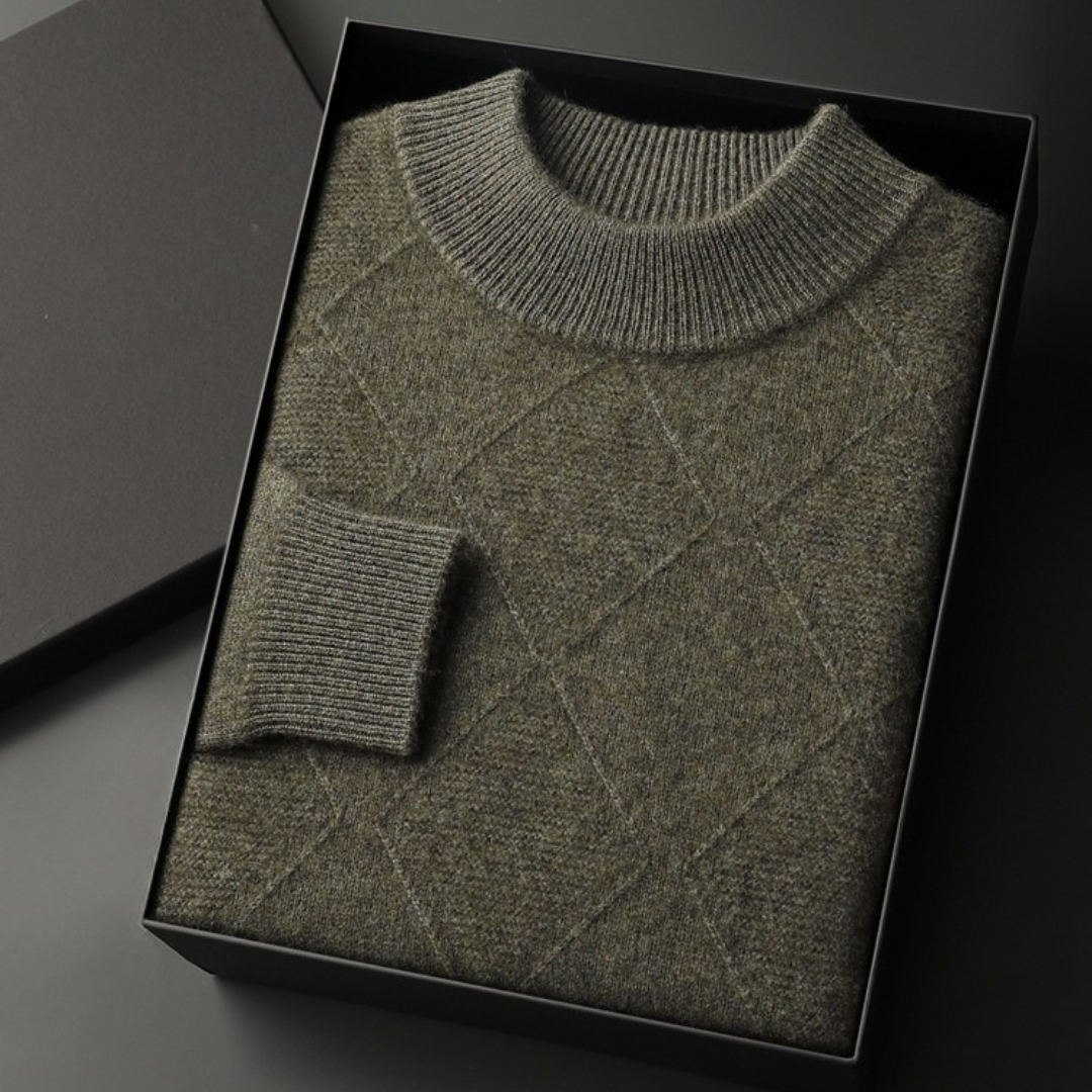 Langford Cashmere Sweater™ The Westminster Diamond Texture