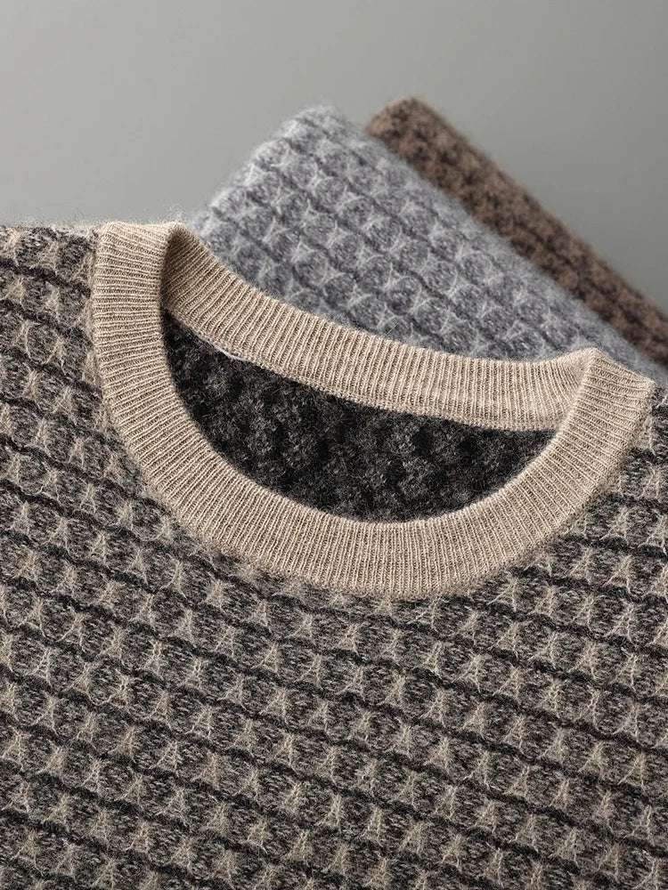 Langford Cashmere Sweater™ The Paddington Micro-Pattern