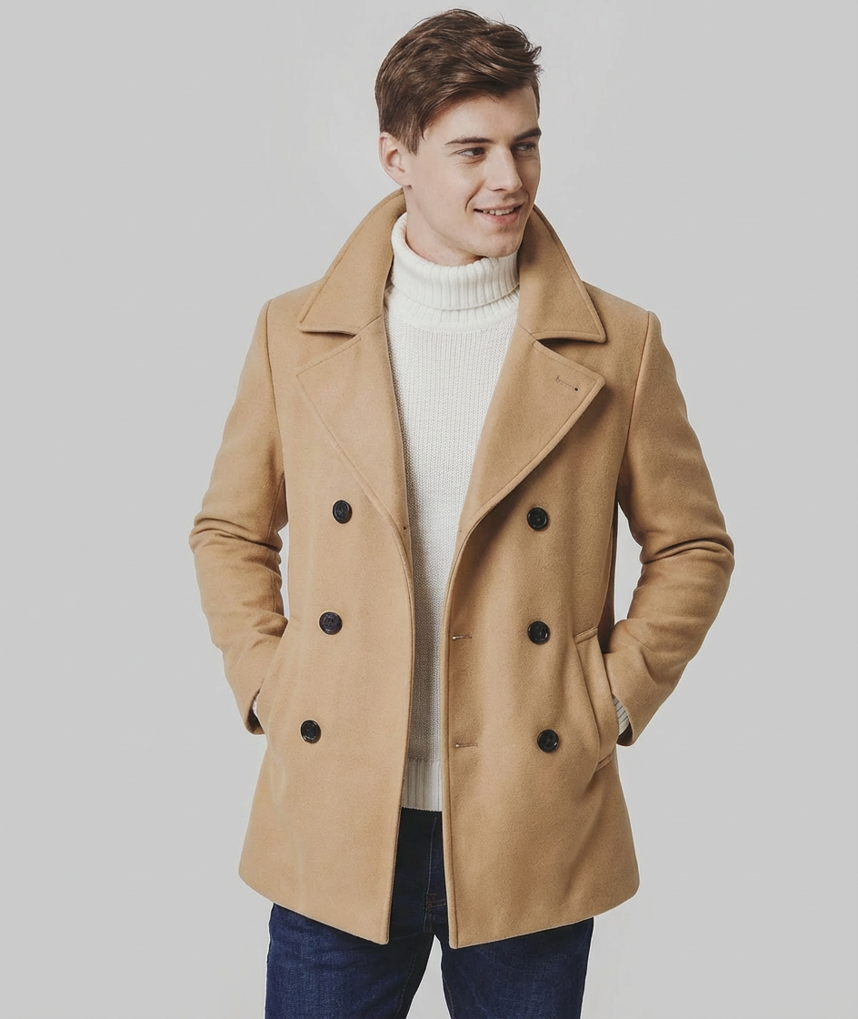 Langford Coat™ Fleet Melton Peacoat