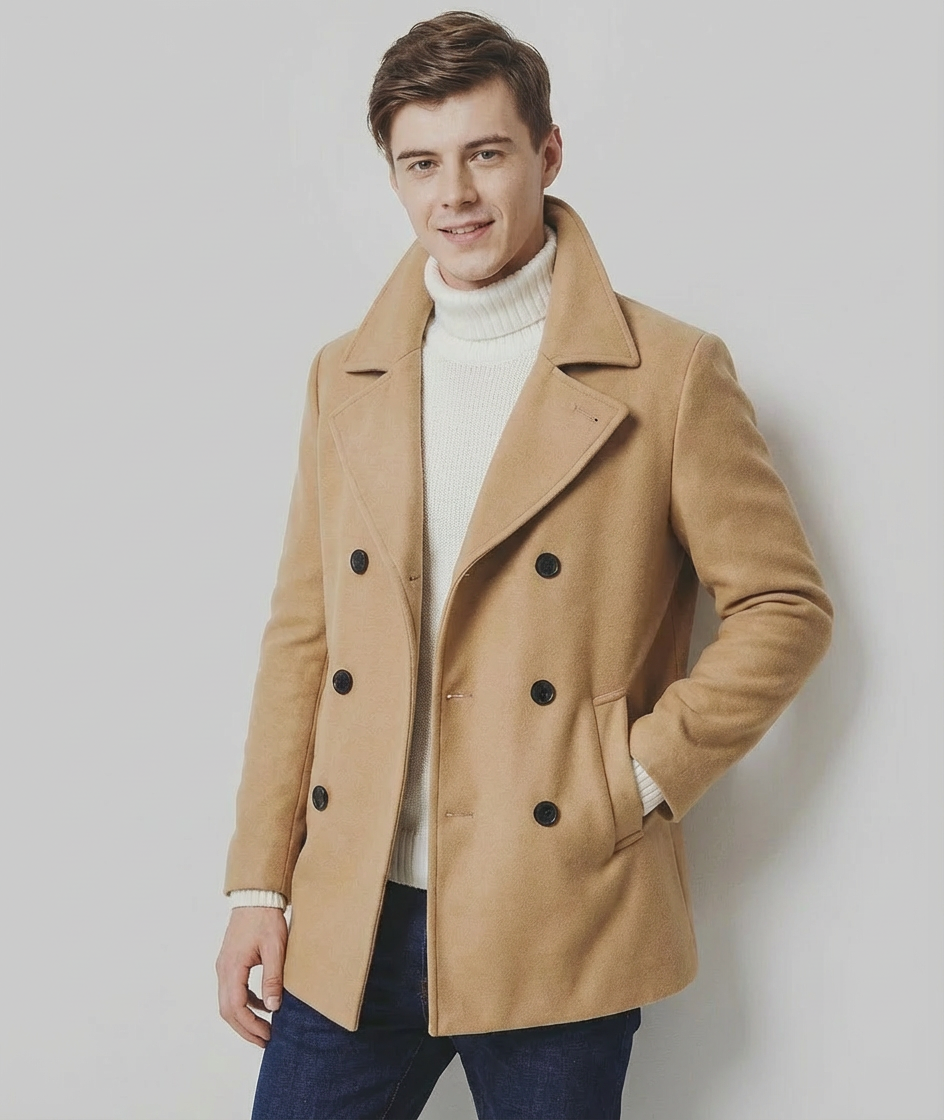 Langford Coat™ Fleet Melton Peacoat