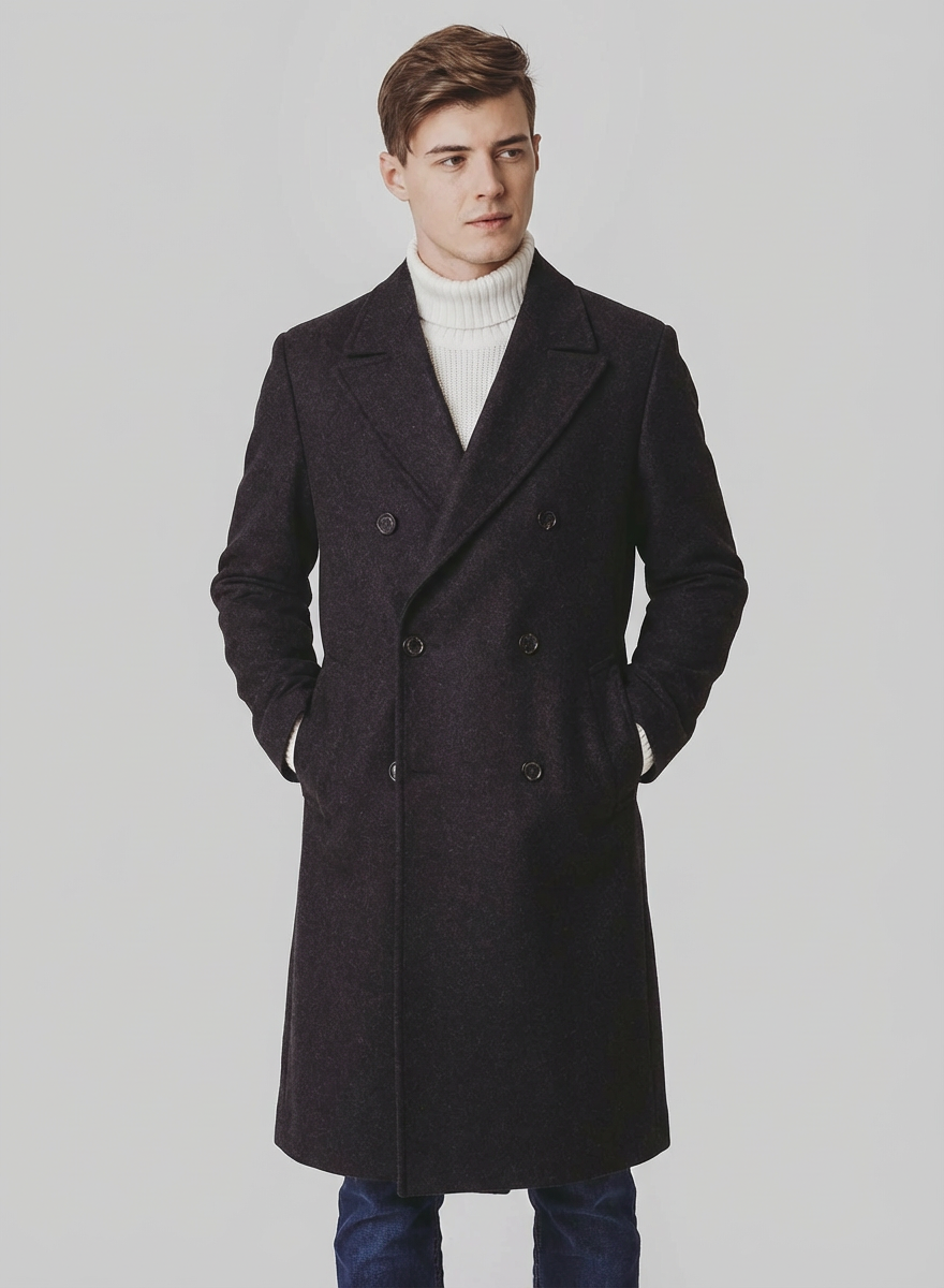 Langford Peacoat™ The Kensington Herringbone