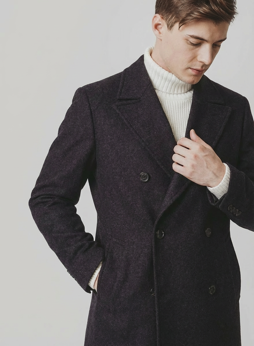 Langford Peacoat™ The Kensington Herringbone