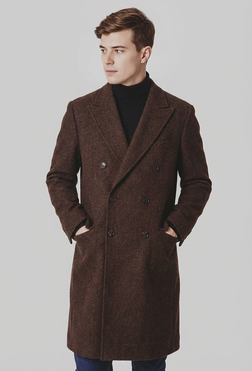 Langford Overcoat™ Windsor Chestnut Wool