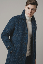 Langford Overcoat™ Midnight Speckle Wool