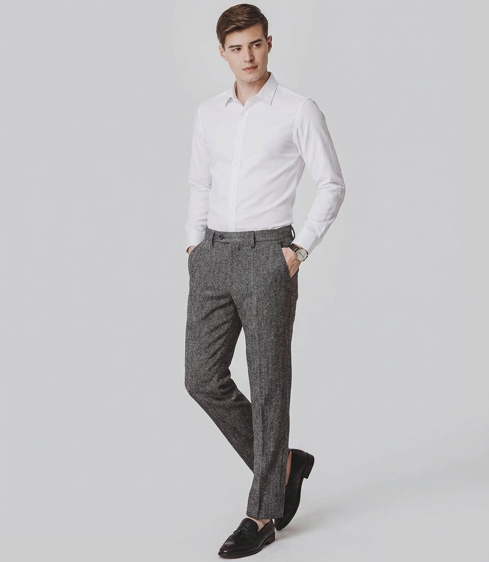 Langford Trousers™ Farringdon Tweed Slim