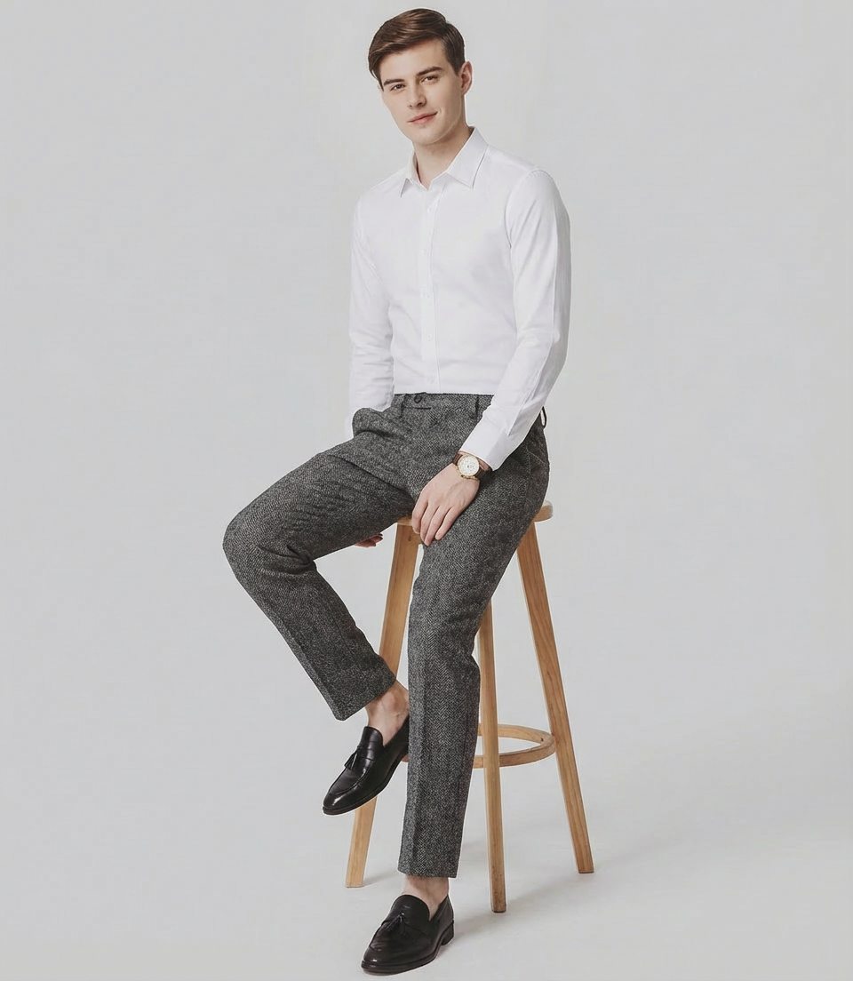 Langford Trousers™ Farringdon Tweed Slim