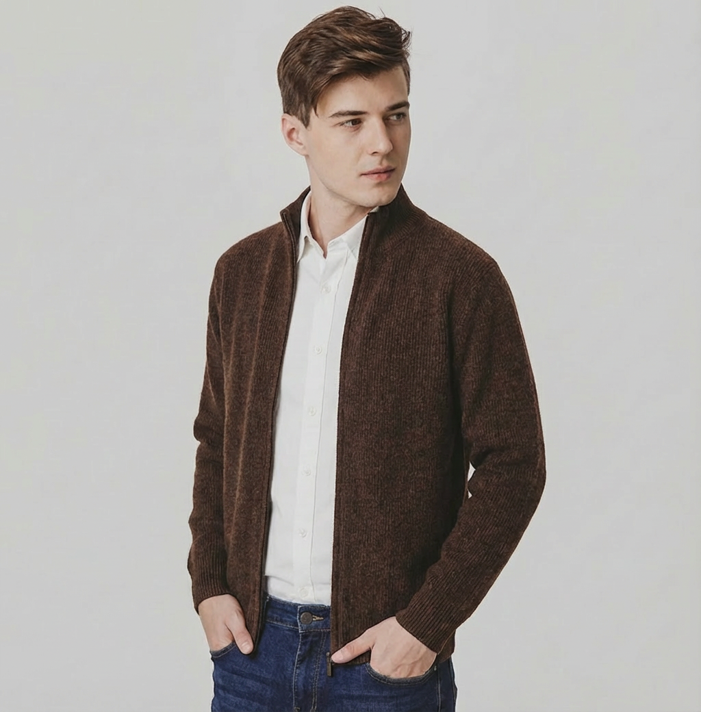 Langford Merino Sweater™ The Windsor Zip-Through