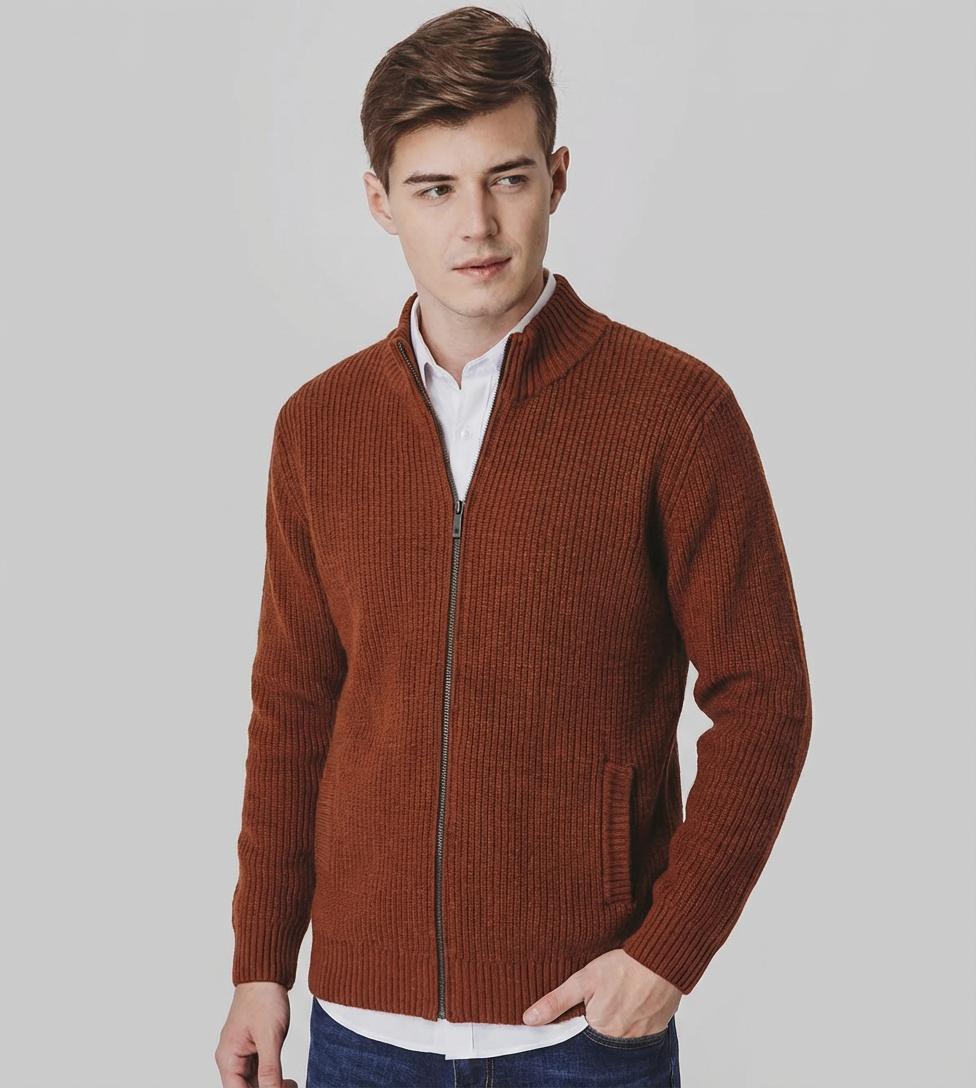 Langford Merino Sweater™ The Piccadilly Zip-Through