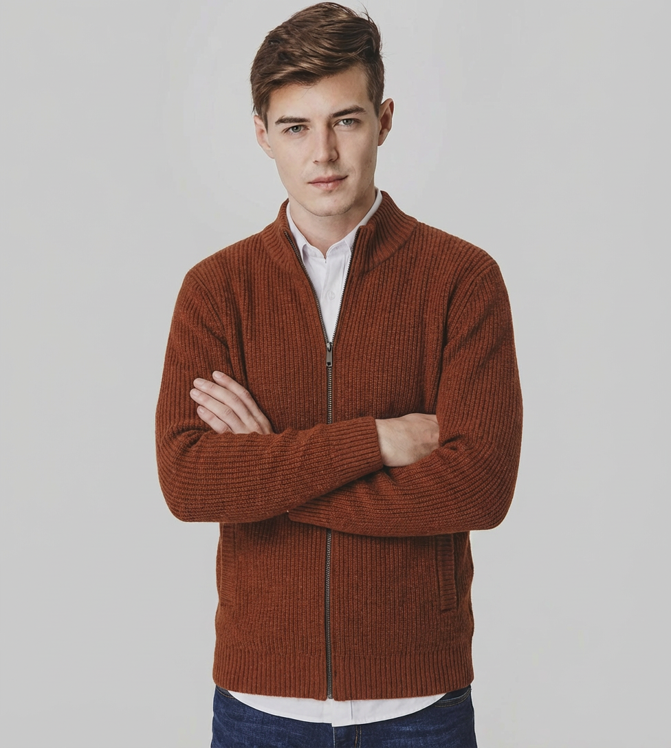 Langford Merino Sweater™ The Piccadilly Zip-Through