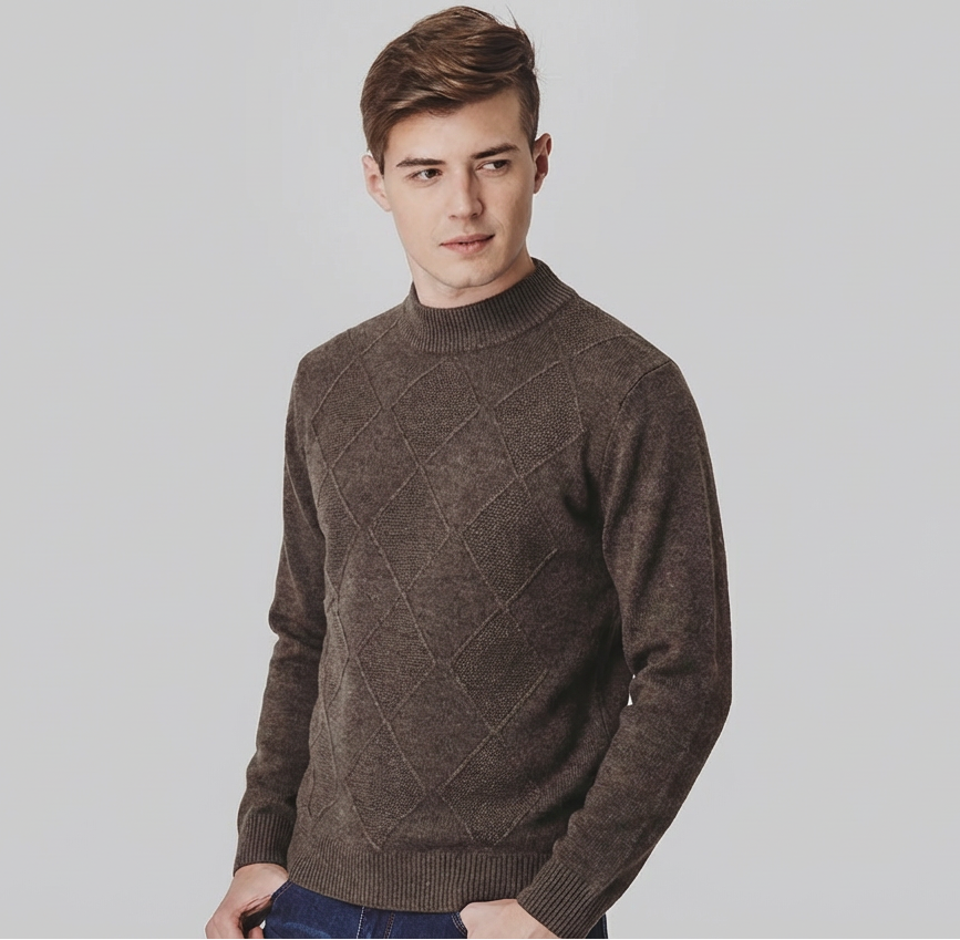 Langford Cashmere Sweater™ The Westminster Diamond Texture