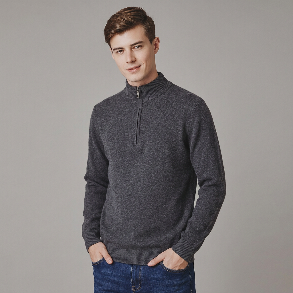 Langford Cashmere Sweater™ The Mayfair Half-Zip