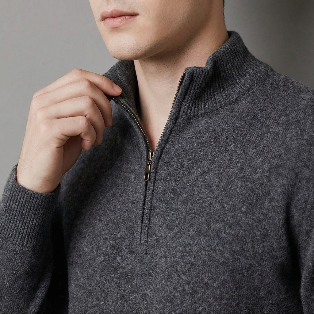 Langford Cashmere Sweater™ The Mayfair Half-Zip