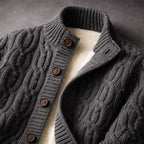 Langford Cardigan™ Merino Cable - Knit Button - Langford Maison