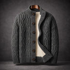 Langford Cardigan™ Merino Cable - Knit Button - Langford Maison