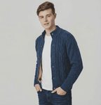 Langford Cardigan™ Merino Cable - Knit Button - Langford Maison