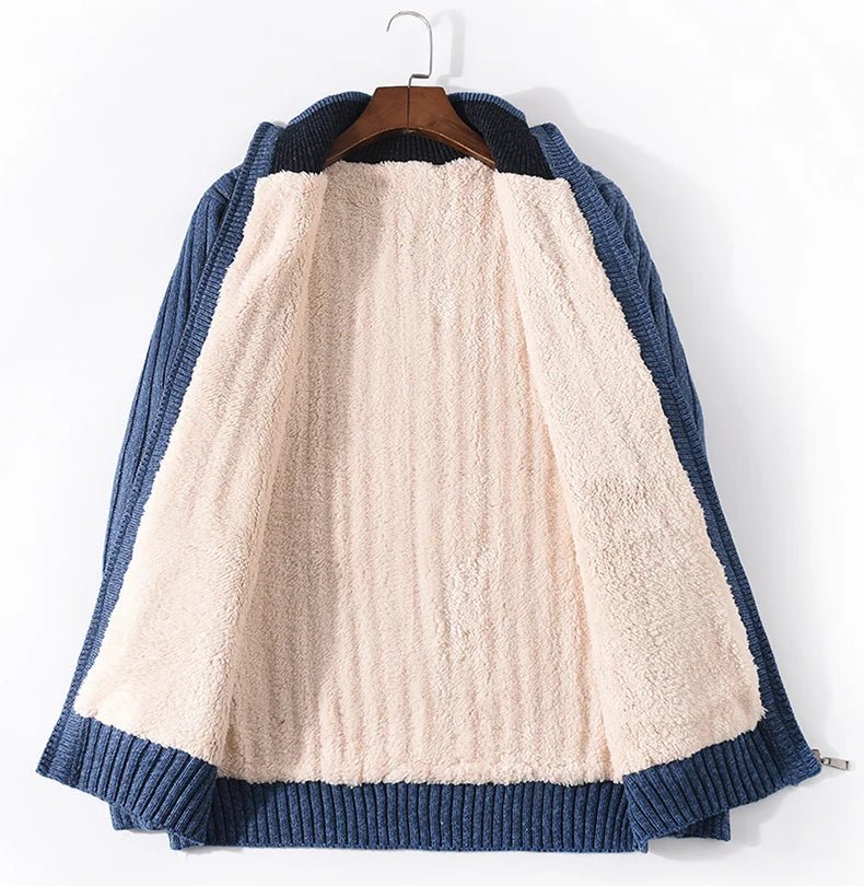 Langford Cardigan™ Merino Wool Rib Zip - Langford Maison