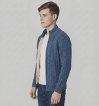 Langford Cardigan™ Merino Wool Rib Zip - Langford Maison