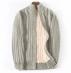 Langford Cardigan™ Merino Wool Rib Zip - Langford Maison