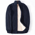 Langford Cardigan™ Merino Wool Rib Zip - Langford Maison