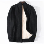 Langford Cardigan™ Merino Wool Rib Zip - Langford Maison