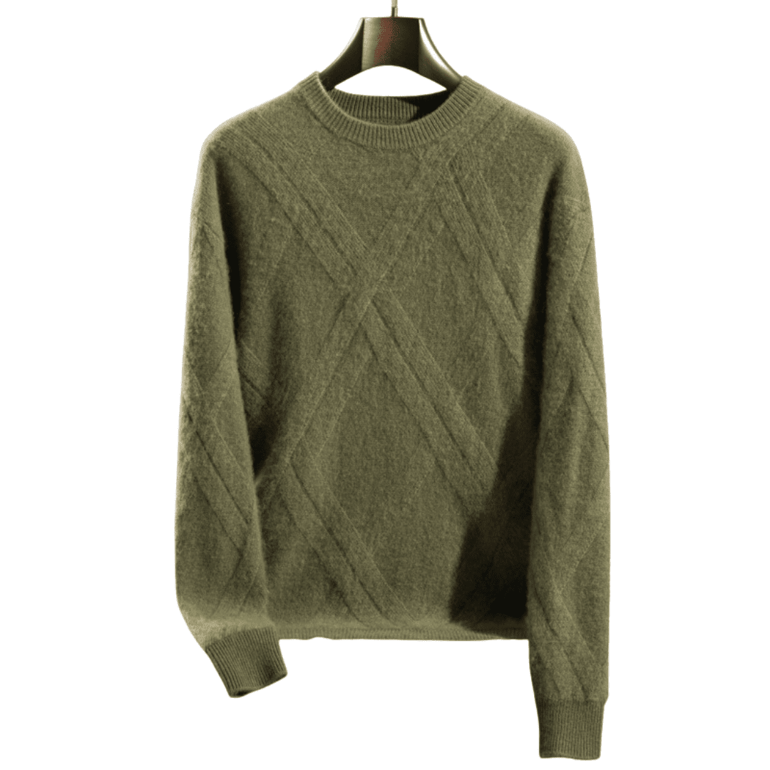 Langford Cashmere Sweater™ The Chelsea Diamond Knit - Langford Maison