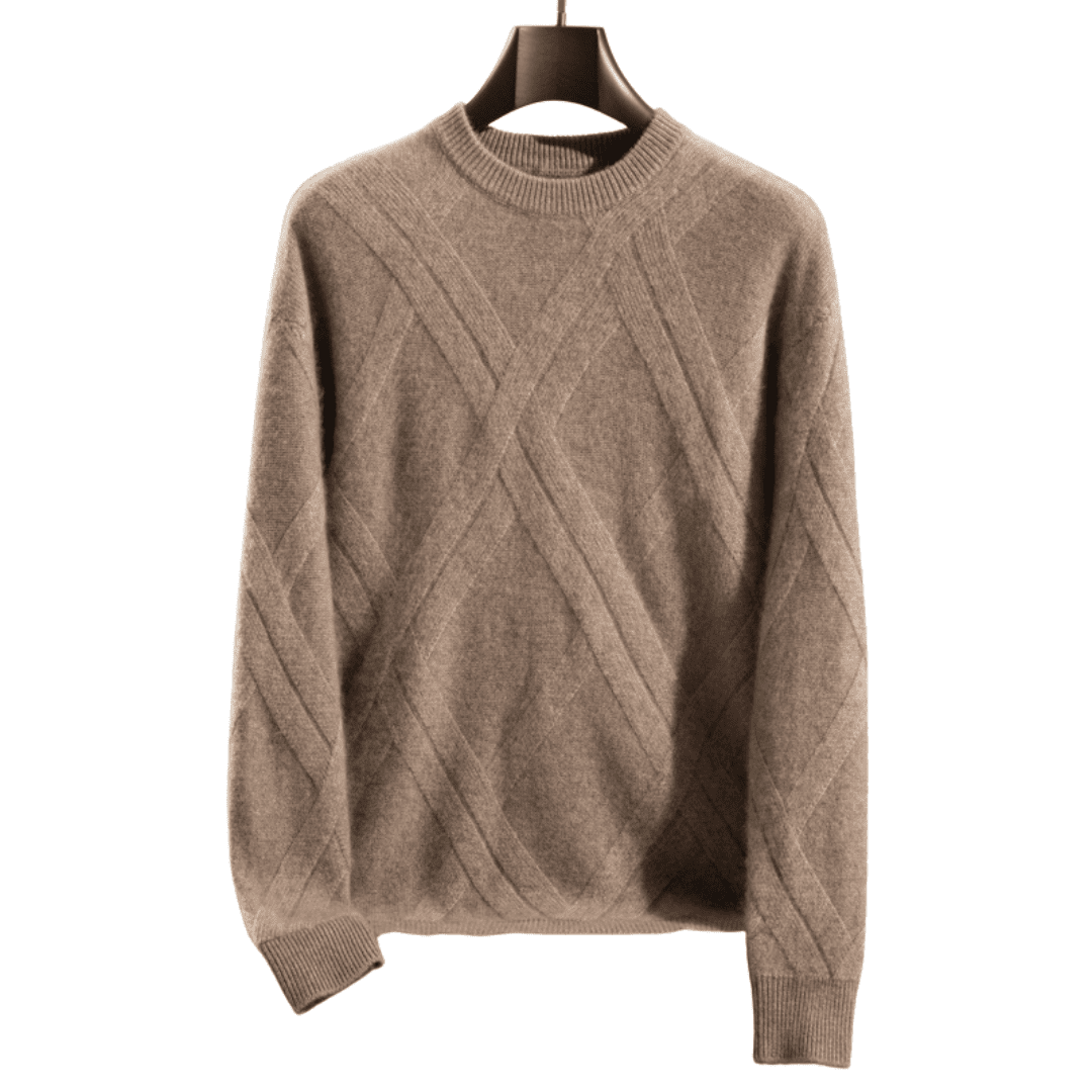 Langford Cashmere Sweater™ The Chelsea Diamond Knit - Langford Maison