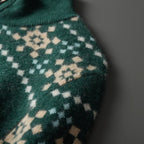 Langford Cashmere Sweater™ The Cotswold Fair Isle Quarter - Zip - Langford Maison