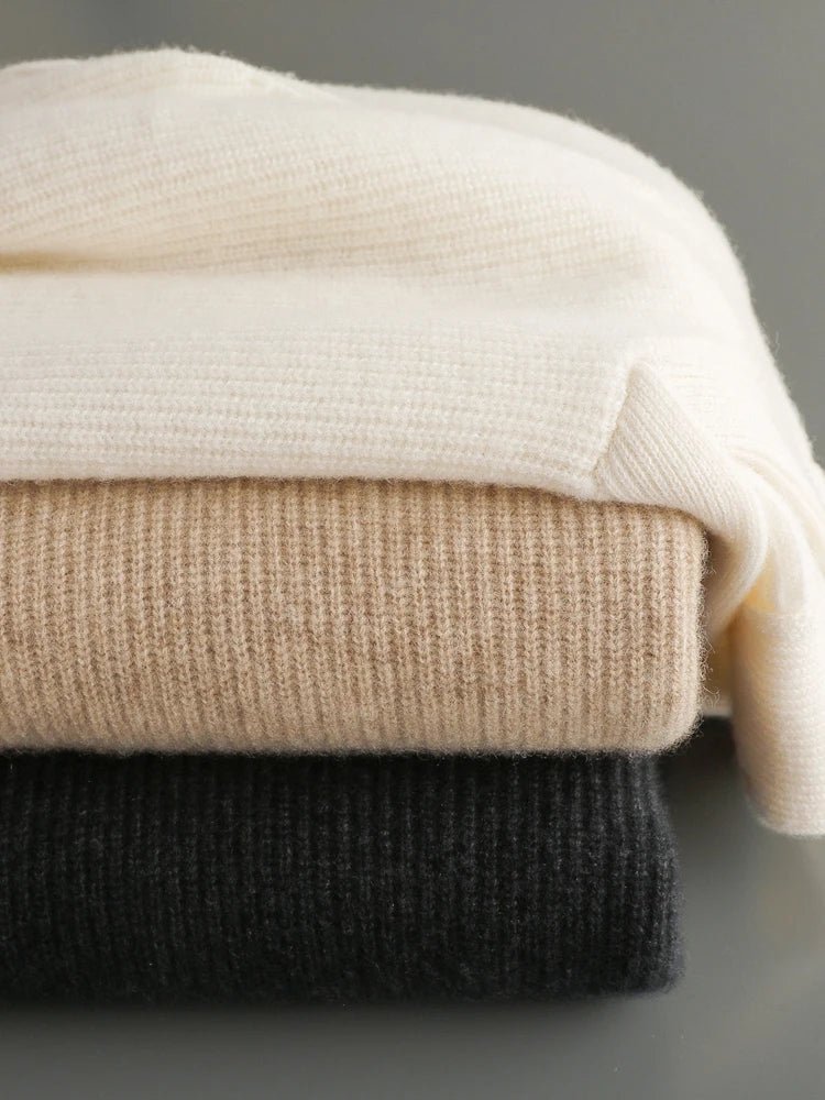 Langford Cashmere Sweater™ The Knightsbridge Shawl - Neck - Langford Maison