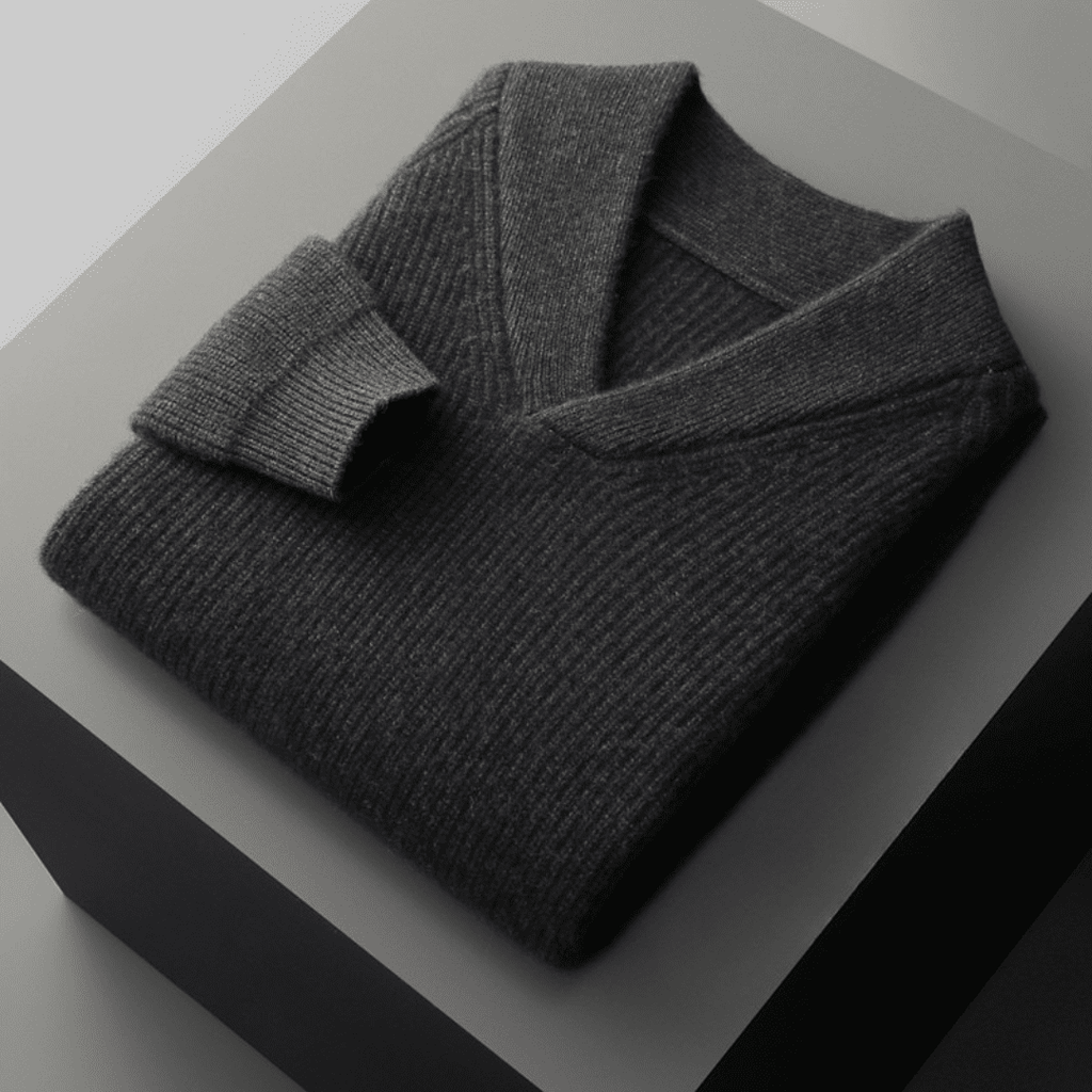 Langford Cashmere Sweater™ The Knightsbridge Shawl - Neck - Langford Maison
