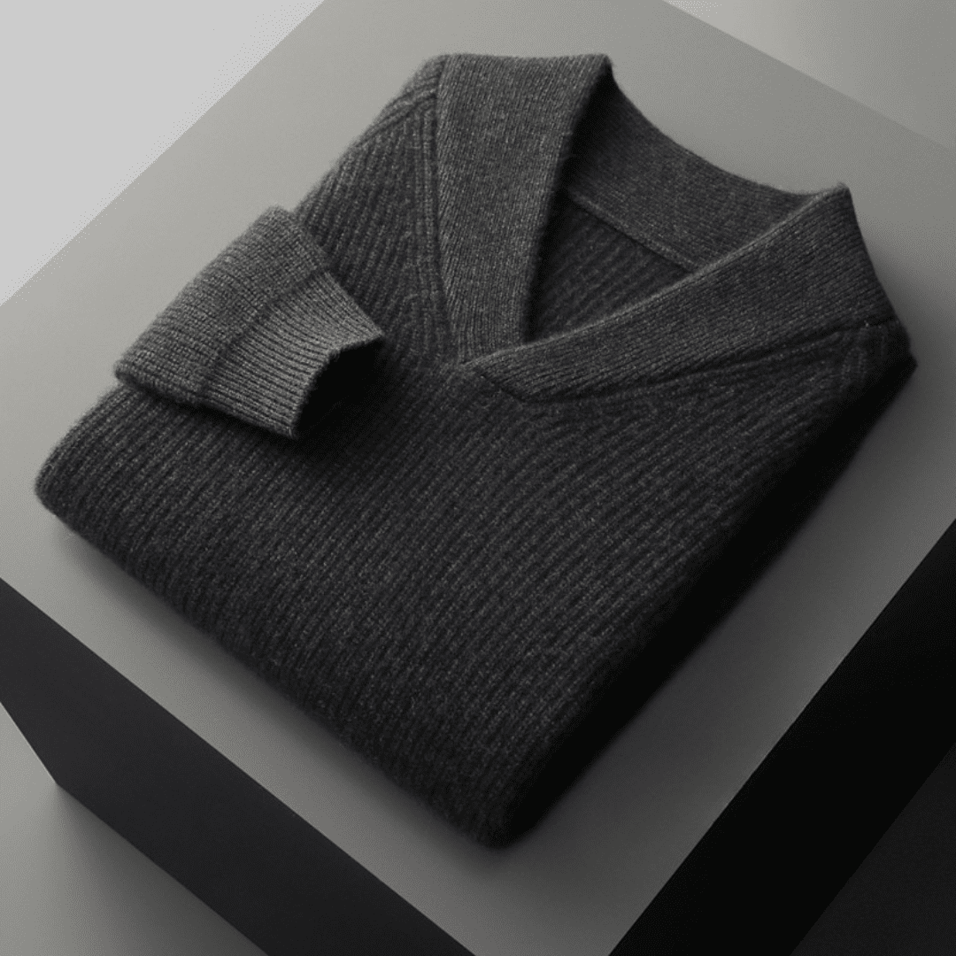 Langford Cashmere Sweater™ The Knightsbridge Shawl - Neck - Langford Maison