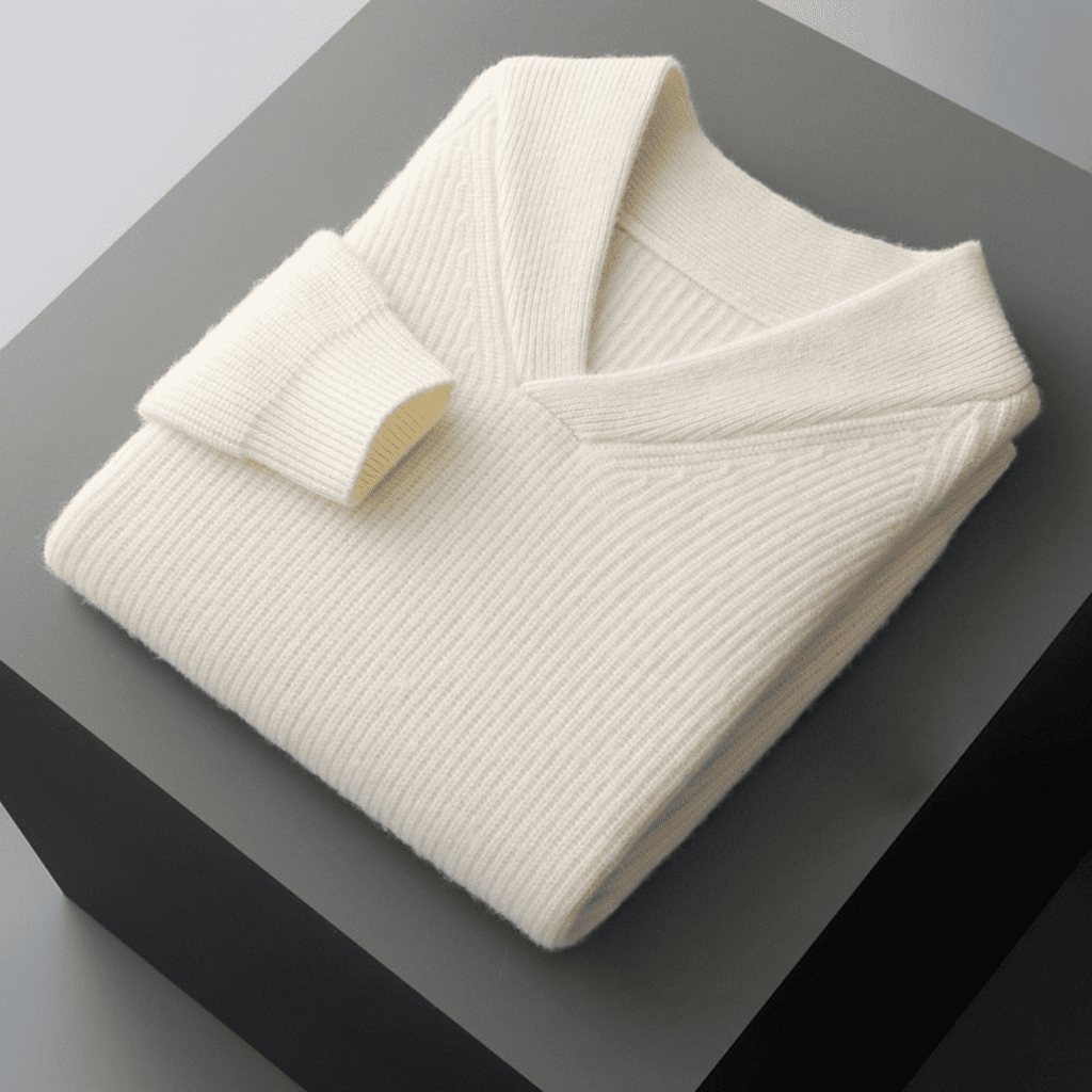 Langford Cashmere Sweater™ The Knightsbridge Shawl - Neck - Langford Maison