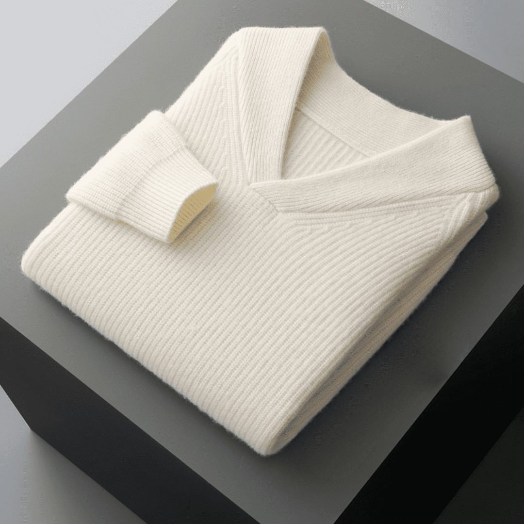Langford Cashmere Sweater™ The Knightsbridge Shawl - Neck - Langford Maison