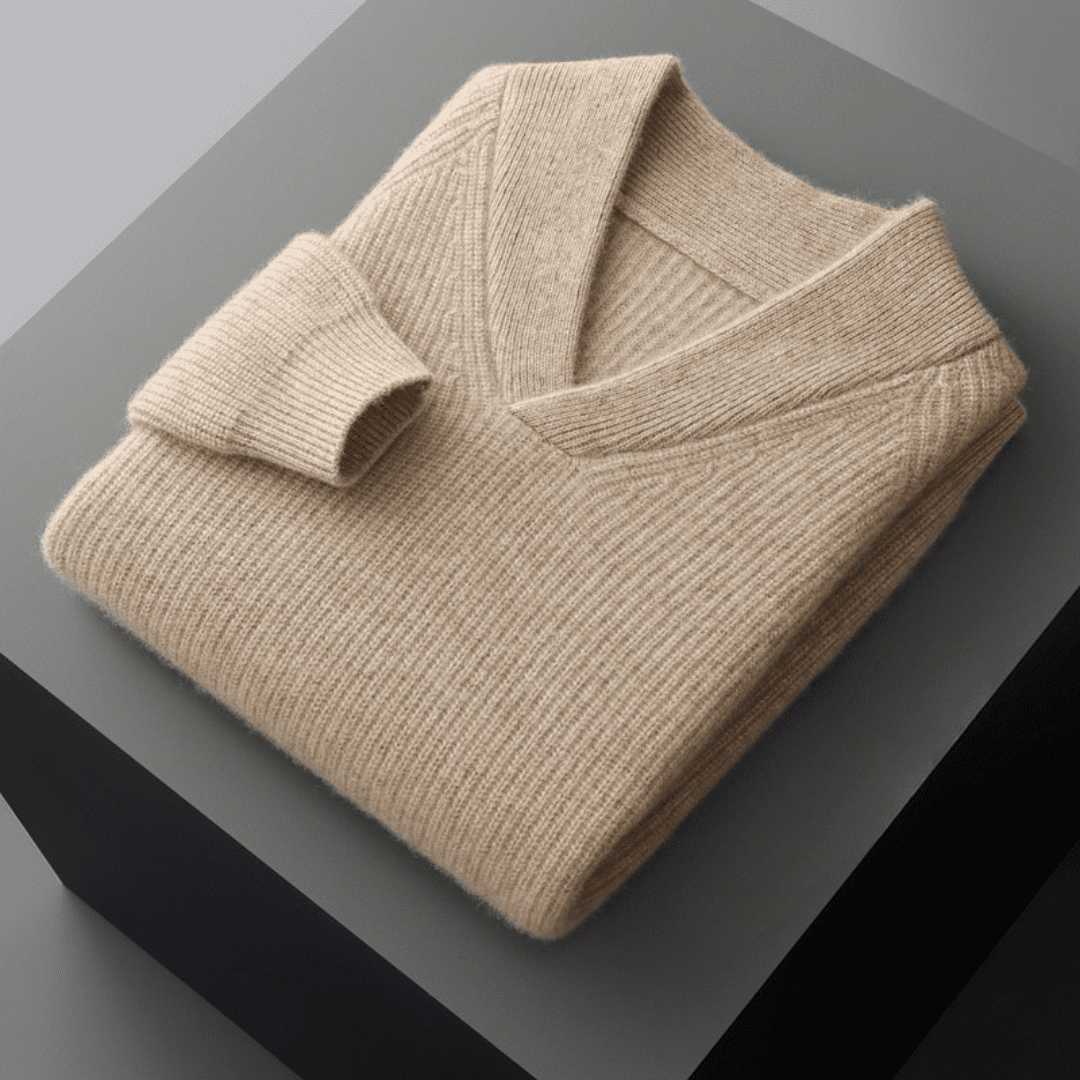 Langford Cashmere Sweater™ The Knightsbridge Shawl - Neck - Langford Maison