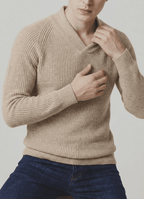 Langford Cashmere Sweater™ The Knightsbridge Shawl - Neck - Langford Maison