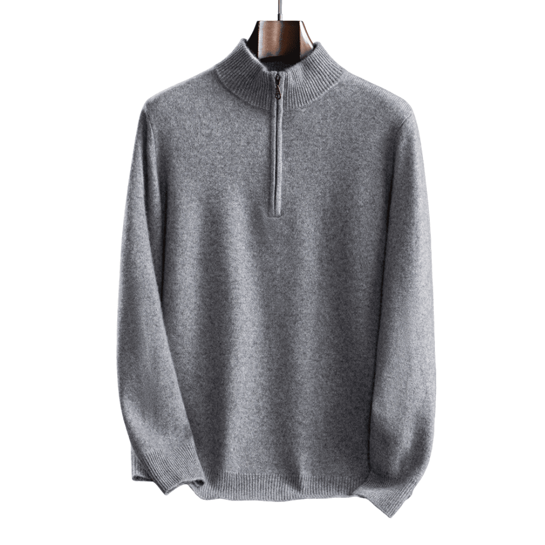 Langford Cashmere Sweater™ The Mayfair Half - Zip - Langford Maison
