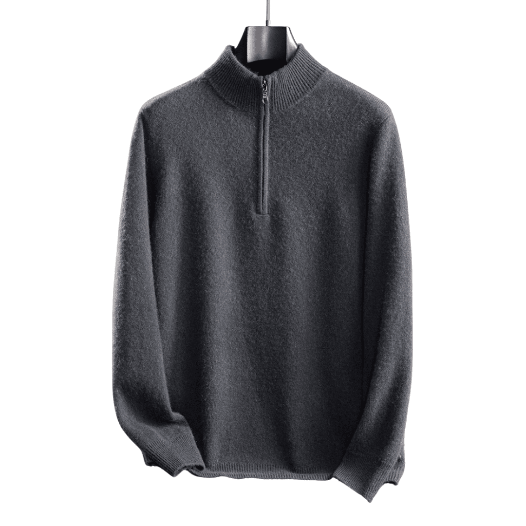 Langford Cashmere Sweater™ The Mayfair Half - Zip - Langford Maison
