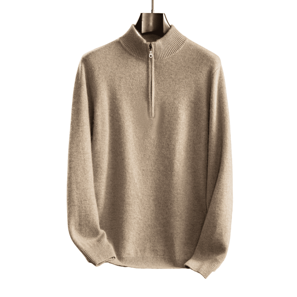 Langford Cashmere Sweater™ The Mayfair Half - Zip - Langford Maison