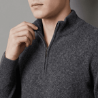 Langford Cashmere Sweater™ The Mayfair Half - Zip - Langford Maison