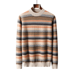 Langford Cashmere Sweater™ The Notting Hill Striped Fair Isle - Langford Maison