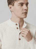 Langford Cashmere Sweater™ The Sloane Square Henley - Langford Maison