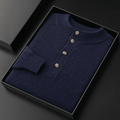 Langford Cashmere Sweater™ The Sloane Square Henley - Langford Maison