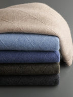 Langford Cashmere Sweater™ The Westminster Diamond Texture - Langford Maison