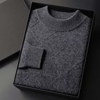 Langford Cashmere Sweater™ The Westminster Diamond Texture - Langford Maison